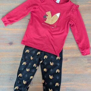 Charming Red and Black Kids Pajama Set